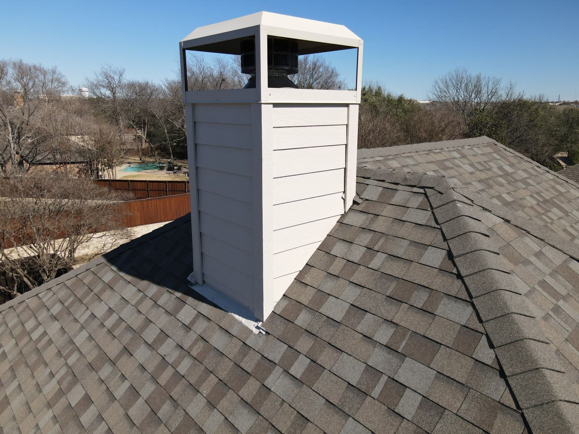 Chimney Siding and Chase Cover Refresh in Allen
